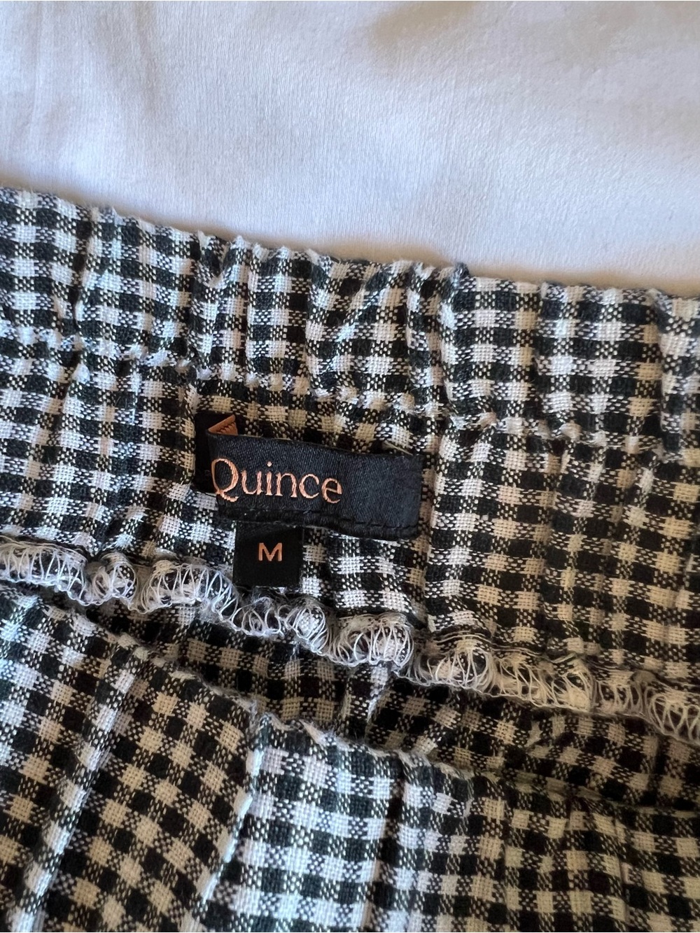 Quince 100% European Linen Maxi Skirt Gingham - Picture 5 of 9